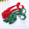 Pet products christmas rope dog toy for chewing